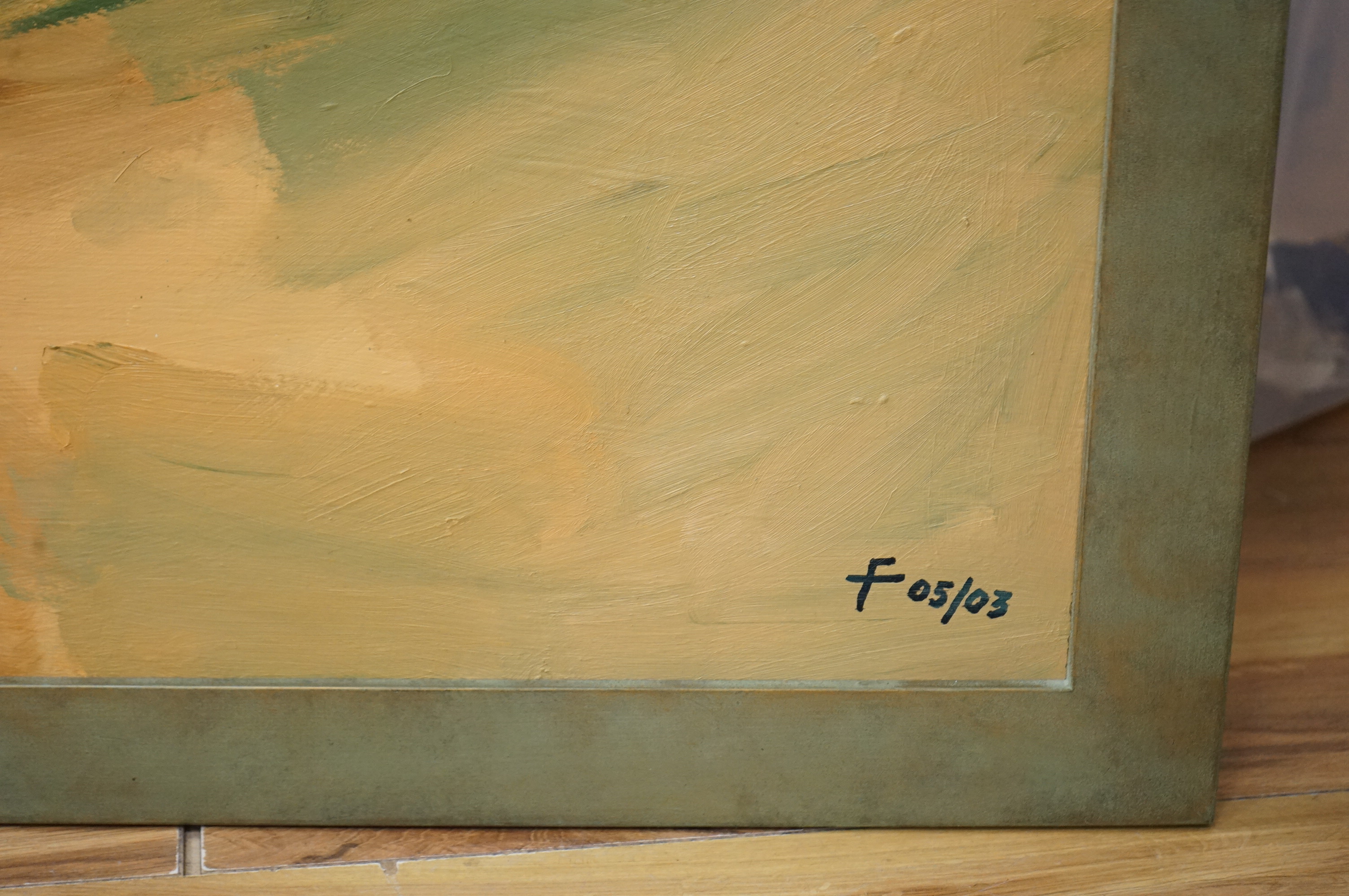 Tara Ford (Contemporary), Impressionist landscape, oil on board, signed with conjoined monograms, 90 x 100cm